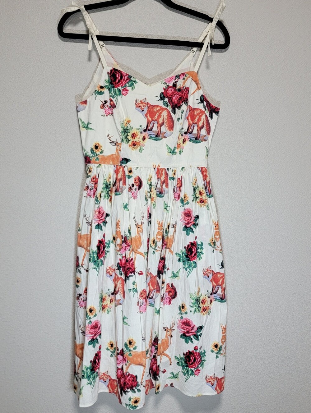 Hell Bunny Floral & Animals Print Rockabily Sundress